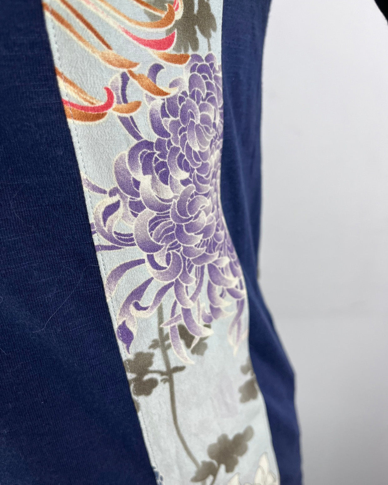 [FLORAL BLUE] T-shirt / Vintage