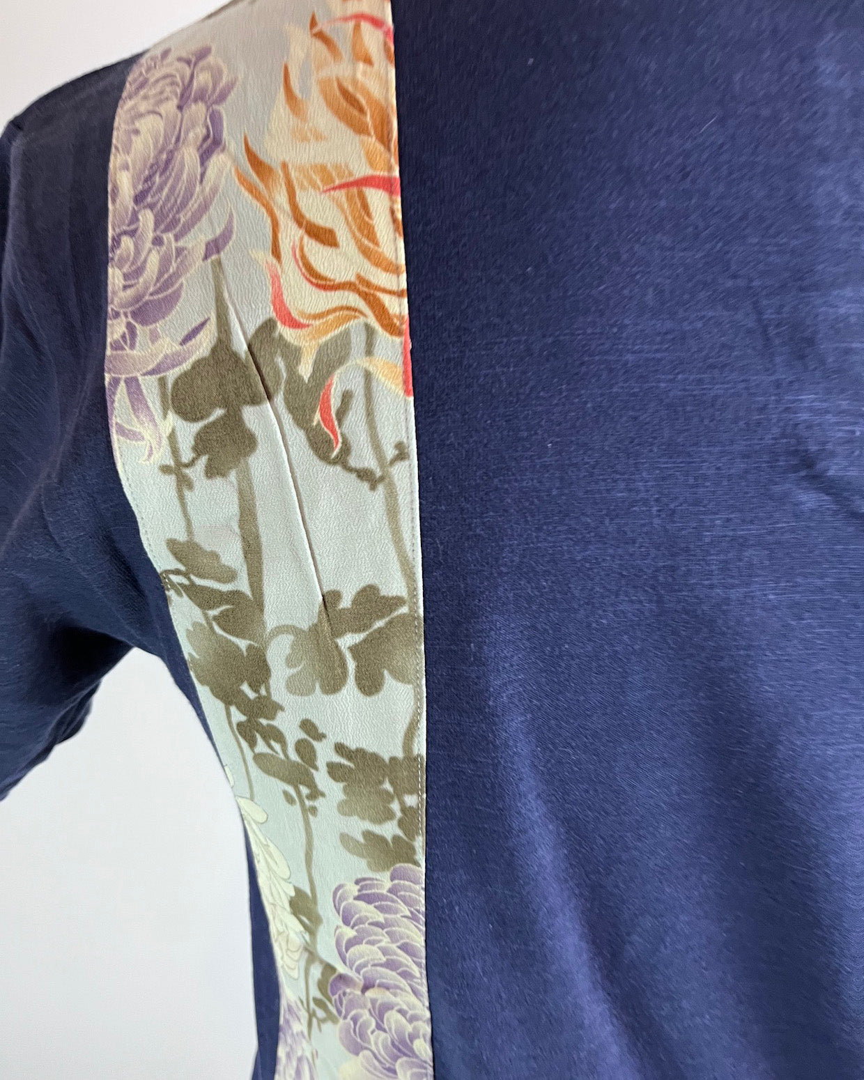 [FLORAL BLUE] T-shirt / Vintage