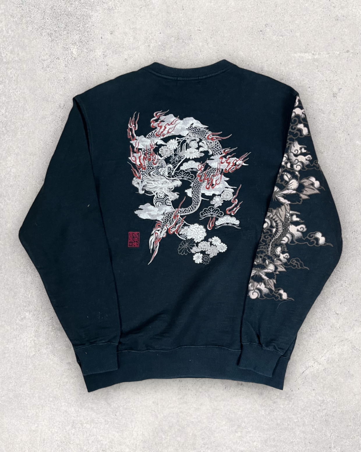 [DRAGON IN THE SKY] Bomber jacket Vintage - Sweatshirt