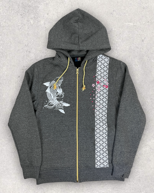 [The Koi Toruymon] Japanese transitional hoodies  Vintage - hoodie