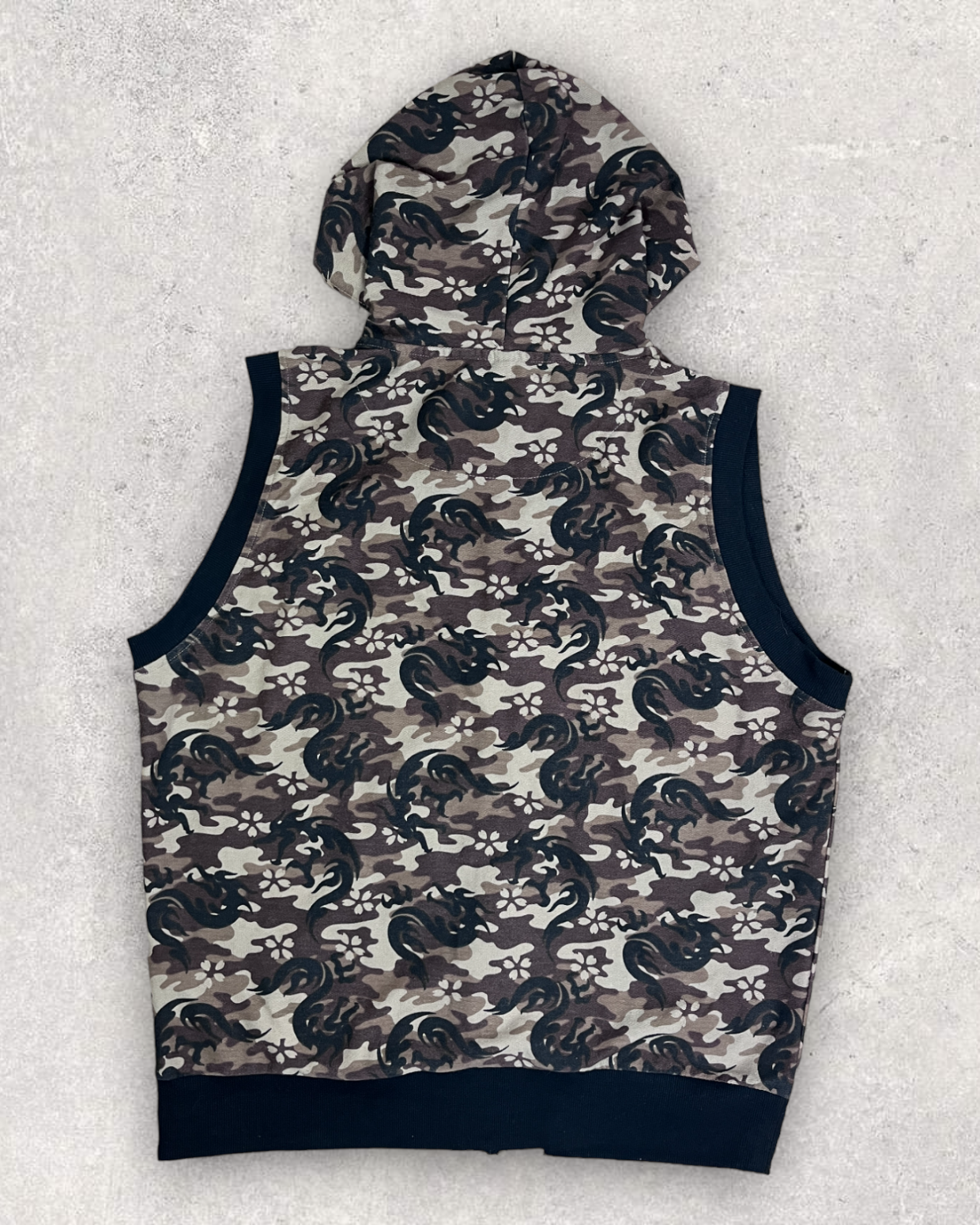 [Camouflage Japanese Pattern]  Bomber jacketJapanese transitional hoodies Vintage - hoodie