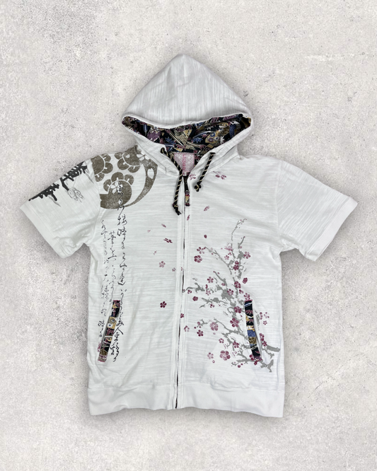 [The Wind and Sakura and Dragon] Japanese transitional hoodies  Vintage - hoodie