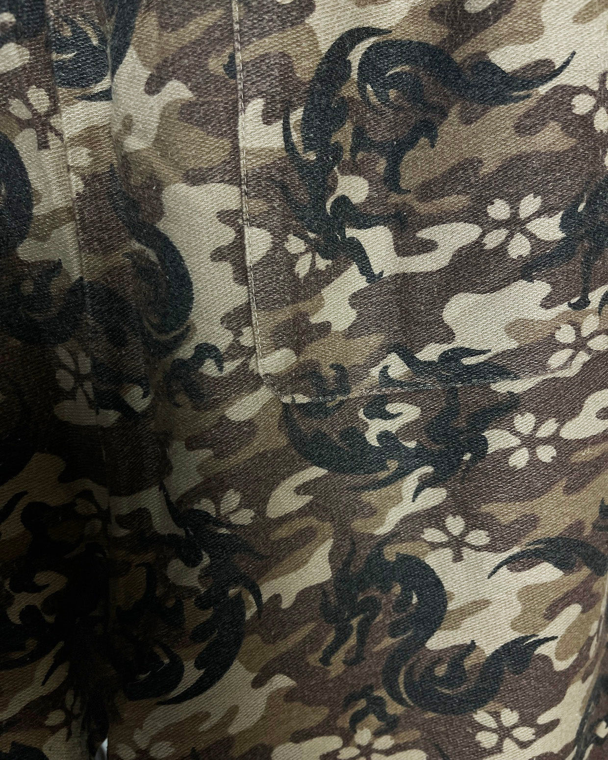 [Camouflage Japanese Pattern]  Bomber jacketJapanese transitional hoodies Vintage - hoodie