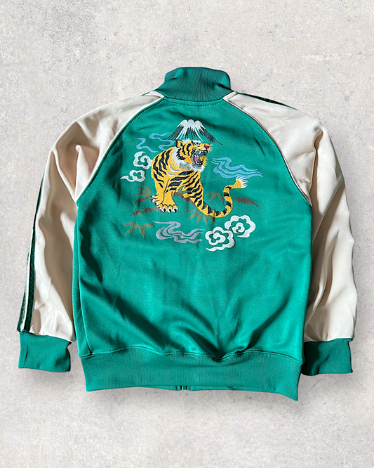 Kids sukajan tiger and Mt Fuji track jacket | vintage