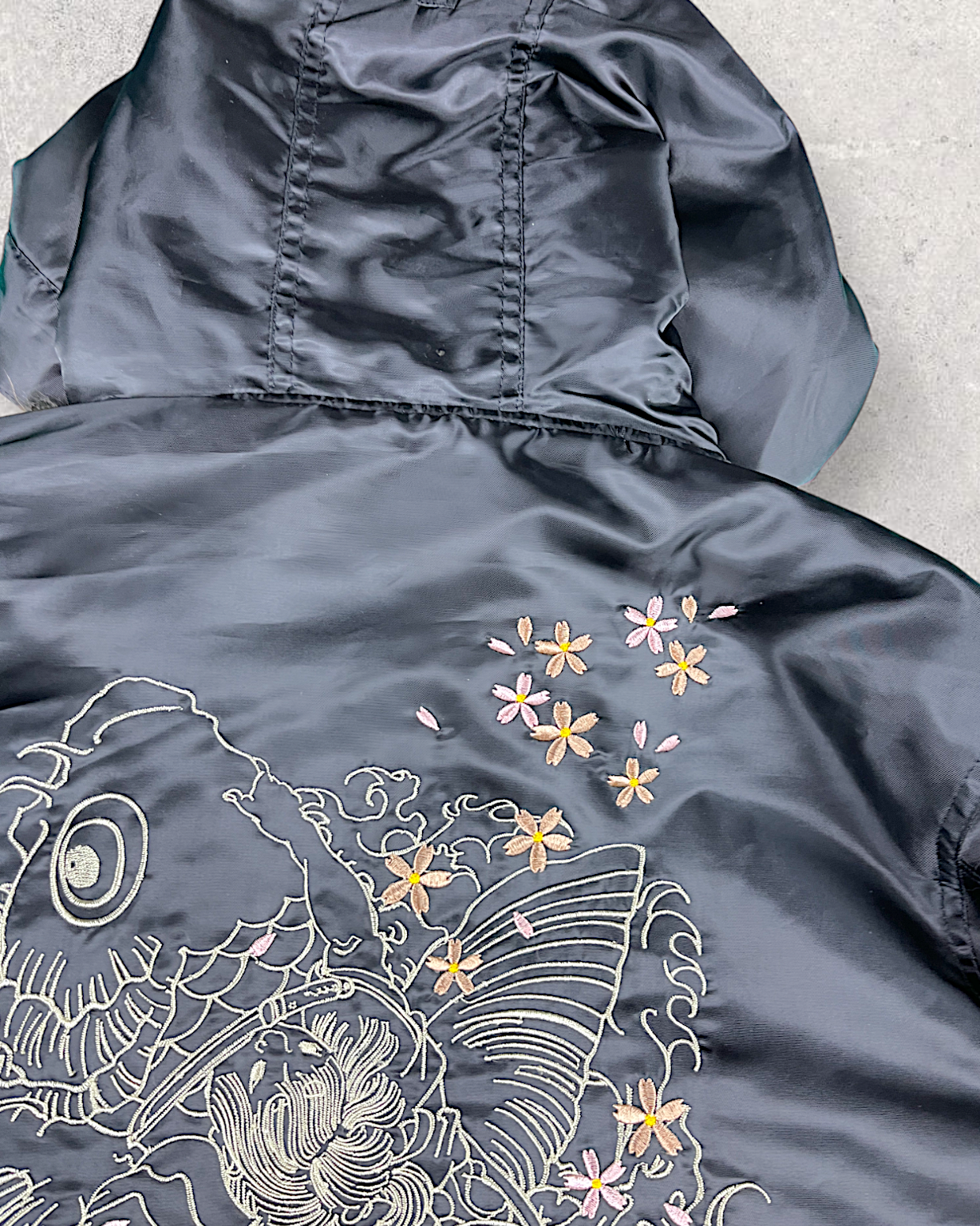 [L] ONIWAKAMARU KOI TAIJI Coat Sukajan | Vintage