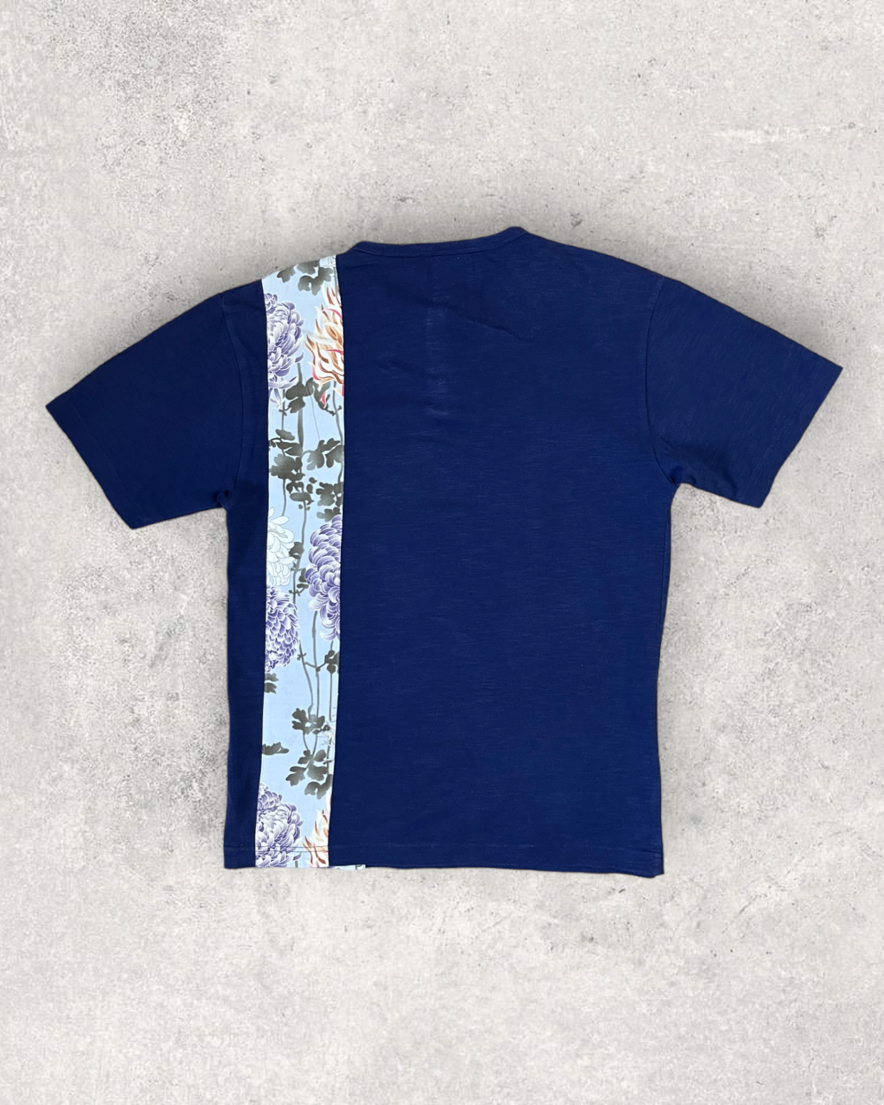 [FLORAL BLUE] T-shirt / Vintage