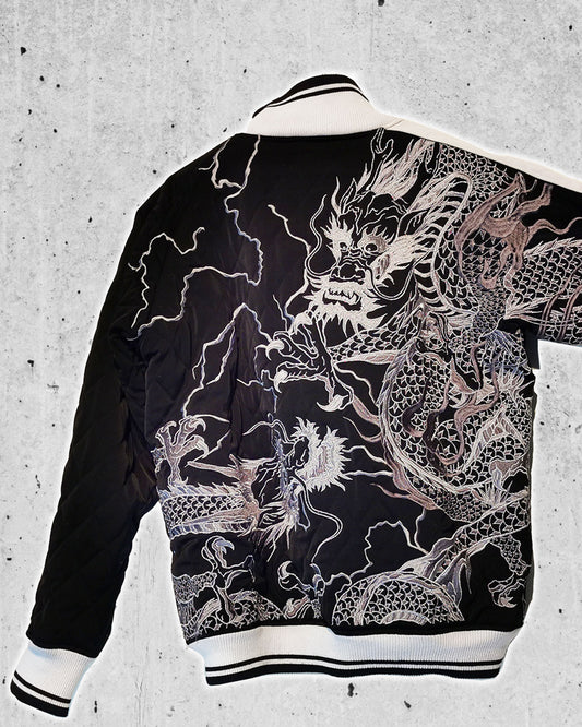 [Devine Dragon] - Vintage  Bomber jacket / Single