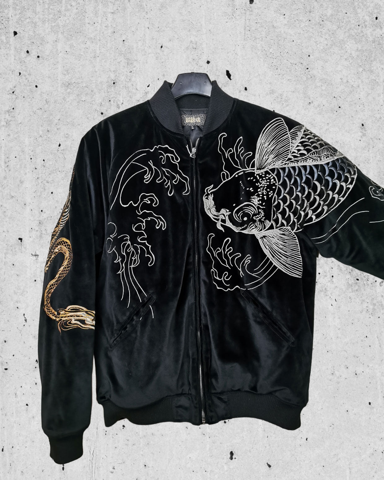 Japanese dragon deals bomber jacket