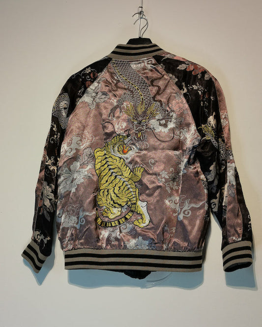 [TIGER & DRAGON]  Bomber jacket Vintage / Reversable